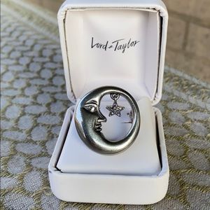 🌚 Rare Marc Jacobs Dangling Star & Moon Pin